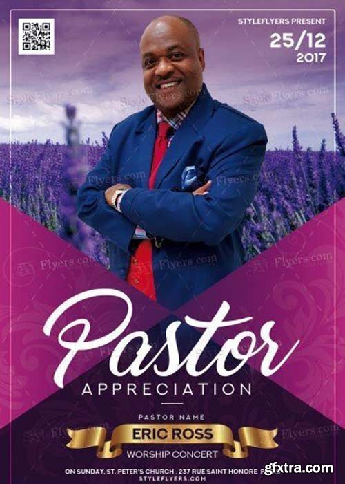 Pastor Appreciation V39 PSD Flyer Template