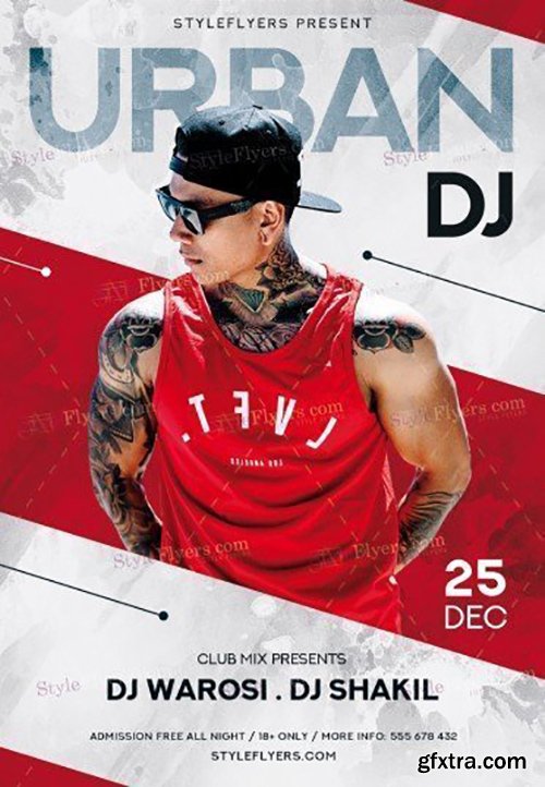 Urban Dj PSD Flyer Template