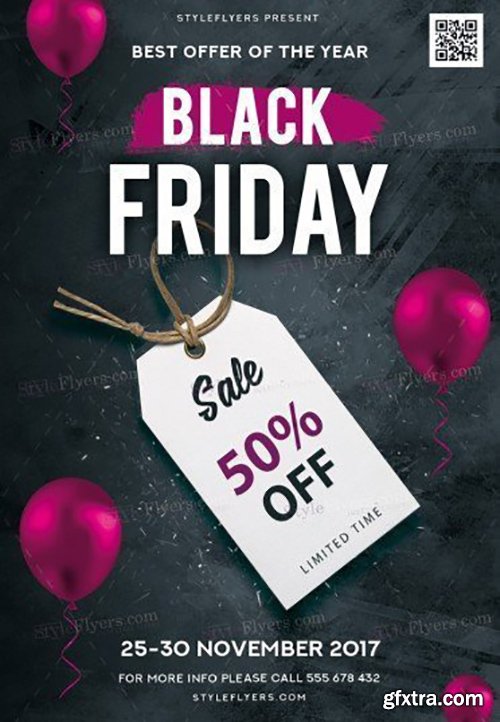 Black Friday PSD Flyer Template