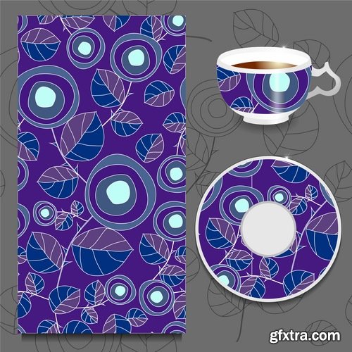 Pattern ethnic graphic dish damask calligraphic design elements 25XEPS