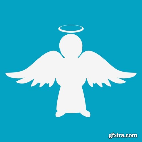 Angel wings guardian of the holy spirit 25 EPS