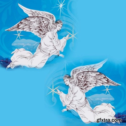 Angel wings guardian of the holy spirit 25 EPS