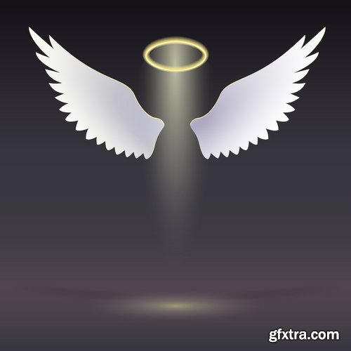 Angel wings guardian of the holy spirit 25 EPS