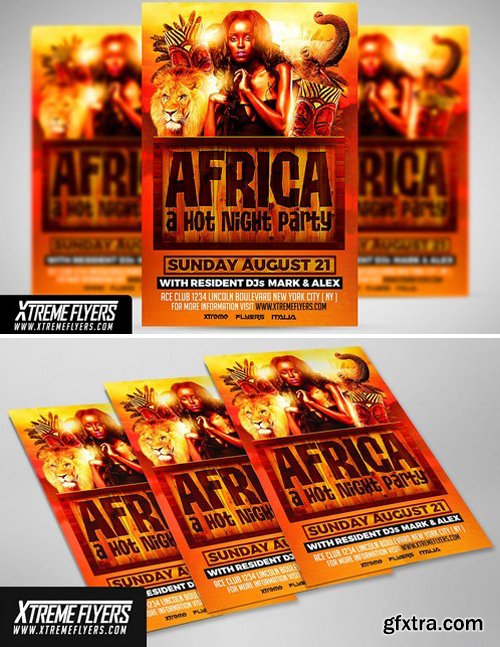 CM - Africa Party Flyer Template 1811220