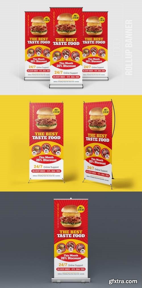 Food Rollup Banner