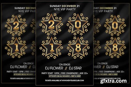 CreativeMarket - NYE 2018 Vip Party 2036418