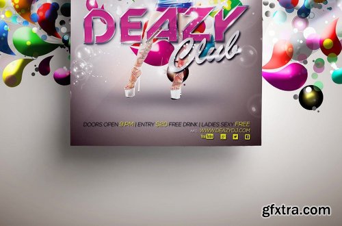 Graphicriver Deazy Club Flyer Template | Events 5733845