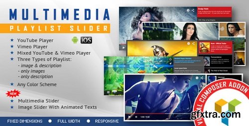 CodeCanyon - Visual Composer Addon v1.4.1 - Multimedia Playlist Slider 13542522