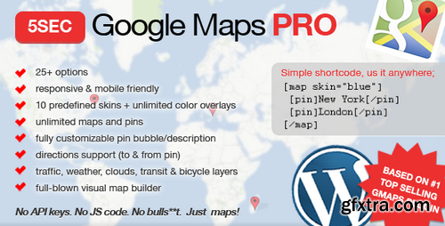 CodeCanyon - 5sec Google Maps PRO v1.41 - 7248149