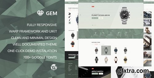 ThemeForest - Gem v2.3.0 — Luxury eCommerce Responsive WordPress Theme 13653094