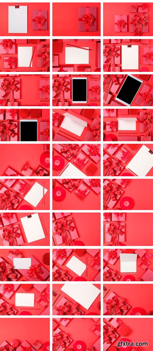 CM - 40 Red Gift Box Stock Image 1989301