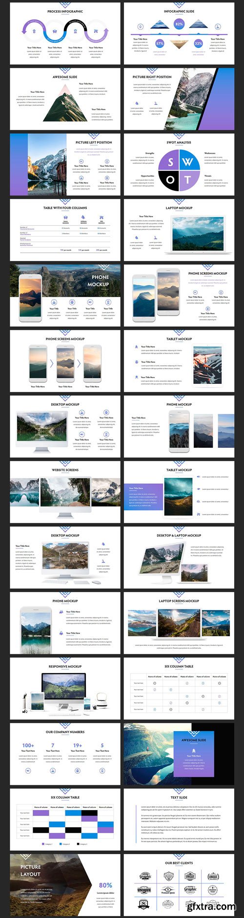 CM - Mountains - Powerpoint Template 1987072