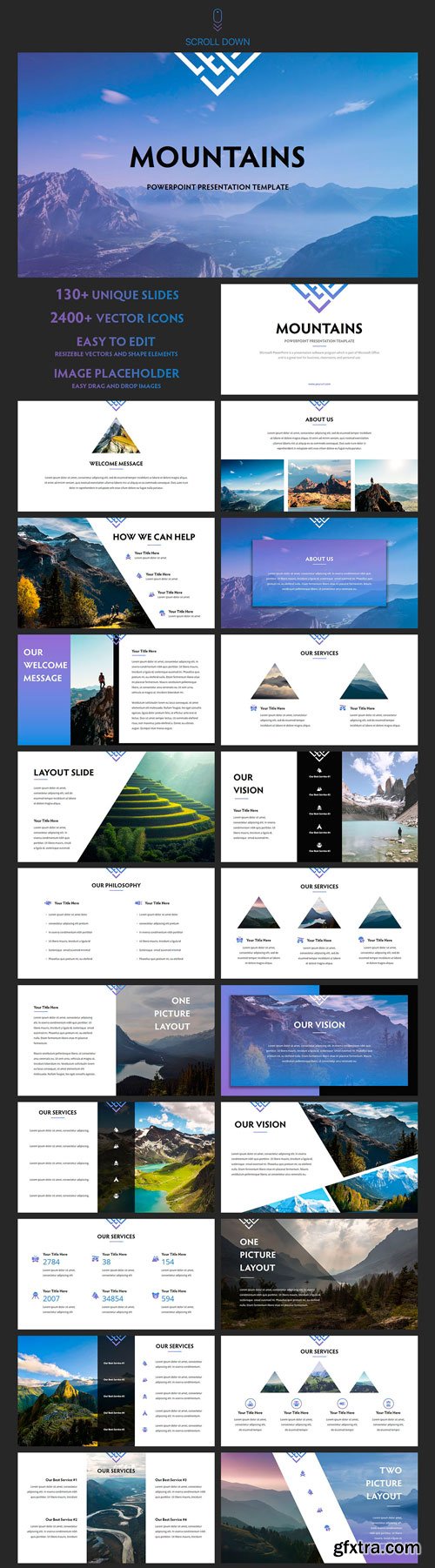 CM - Mountains - Powerpoint Template 1987072