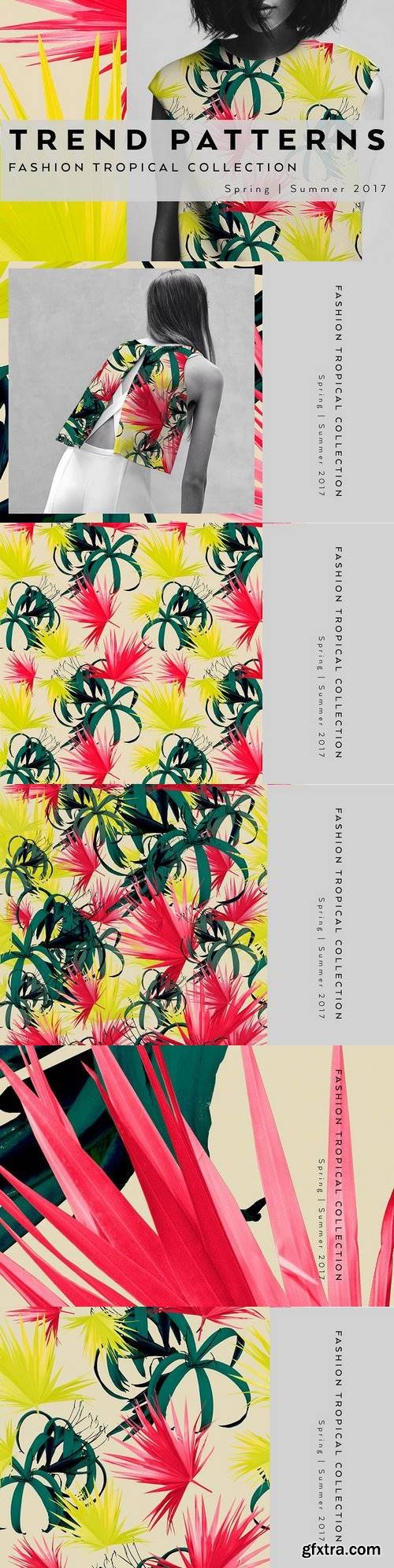 CM - Seamless floral patterns with leaves 1347129