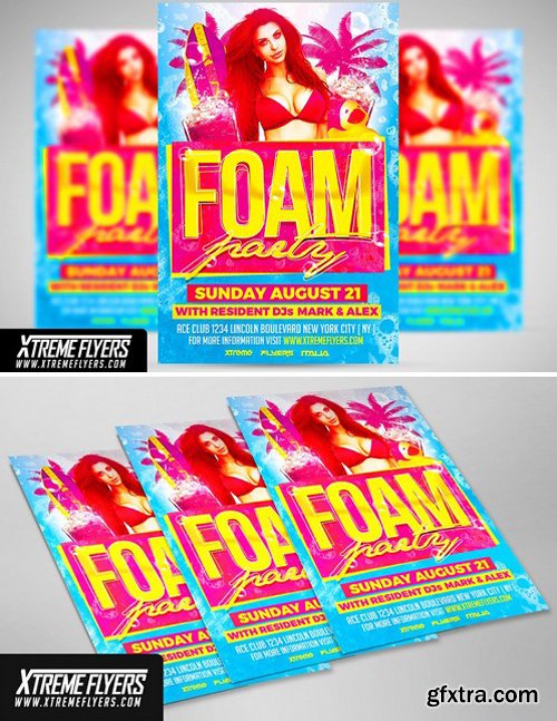 CM - Foam Party Flyer Template 1811206