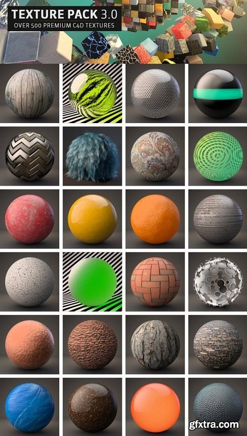 GreyscaleGorilla Texture Kit Pro 3.0 for Cinema 4D