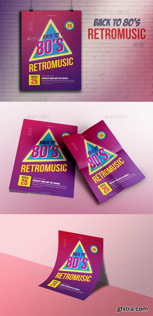 GraphicRiver - Retromusic Back to 80\'s 20955686