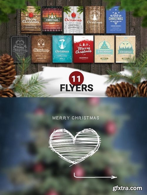 CM - 11. Christmas Retro Flyer Template 944127