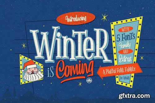 Winter is Coming Font Family - 6 Fonts