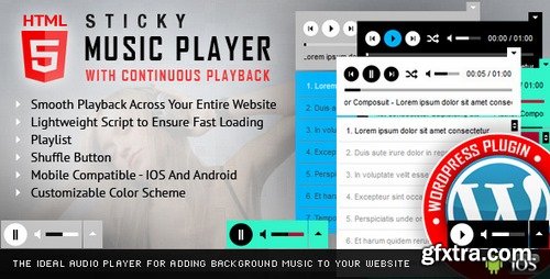 CodeCanyon - Sticky HTML5 Music Player WordPress Plugin v1.8.3.2 - 7796273