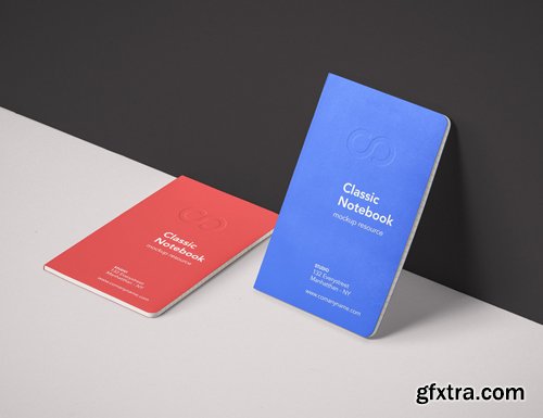 Classic Psd Notebook Mockup Vol 4