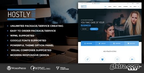 ThemeForest - Hostly v1.0.1 - Hosting & Domain Services Provider WP 19223591