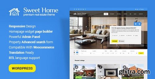 ThemeForest - Sweethome v1.5.2 - Responsive Real Estate WordPress Theme 7970493