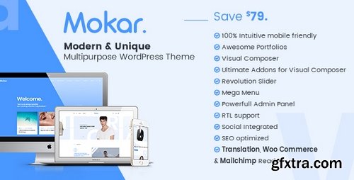 ThemeForest - Mokar v1.0.1 - Modern Multipurpose WordPress Theme 19461179