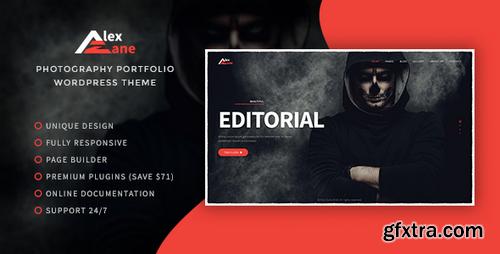 ThemeForest - Alex Zane v1.0.1 - Photo/Portfolio WordPress Theme 19098877