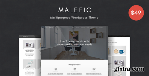 ThemeForest - Malefic v1.0.0 - Multipurpose One Page Responsive WordPress Theme 20061526