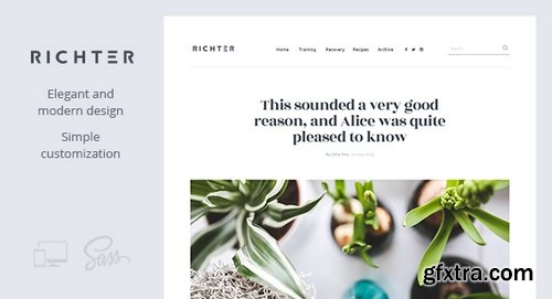 ThemeForest - Richter v1.0.5 – Creative WordPress Blog Theme 16649676