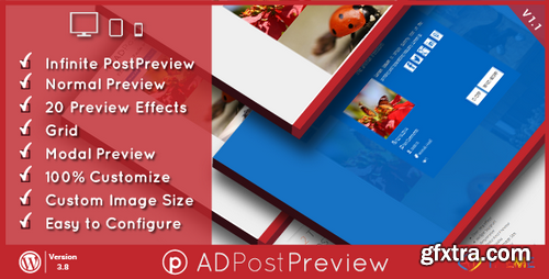 CodeCanyon - AD Post Preview Wordpress Plugin v1.1 - 6993895