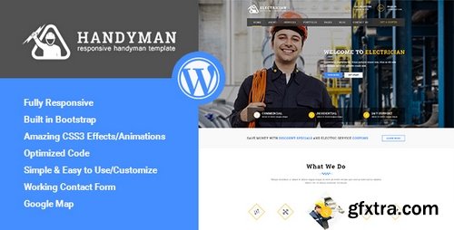 ThemeForest -Handyman v1.1 - Responsive WordPress Theme 13833290