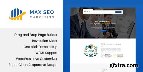 ThemeForest - Max Seo v1.0 - Seo & Marketing WordPress Theme 19384725