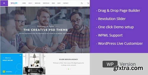 ThemeForest - Sylor v1.0 - Minimal Creative Agency WordPress Portfolio 19053535