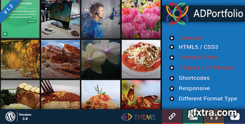 CodeCanyon - AD Portfolio Filter and Carousel Wordpress Plugin v1.3 - 6510948