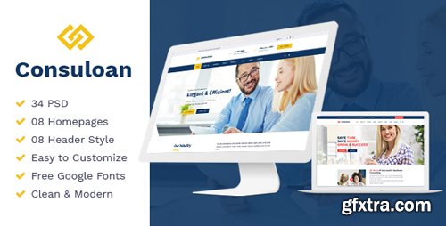 ThemeForest - Consuloan v1.0 - Multipurpose Consulting Psd Templates - 20828394