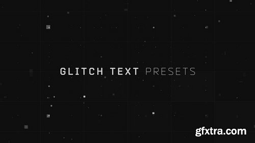 Videohive Glitch Text Presets 19033484