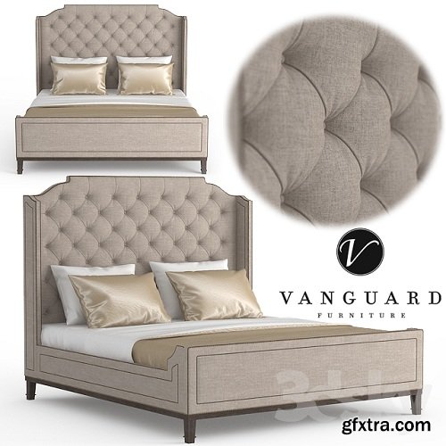 Vanguard Furniture | Glenwood King Bed 3d Model