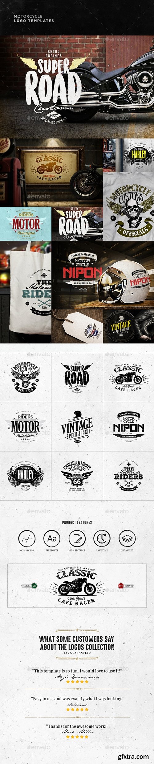 Graphicriver - Vintage Motorcycle Logo Design 20153446