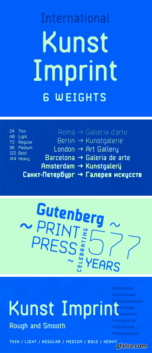 Kunst Imprint Font Family