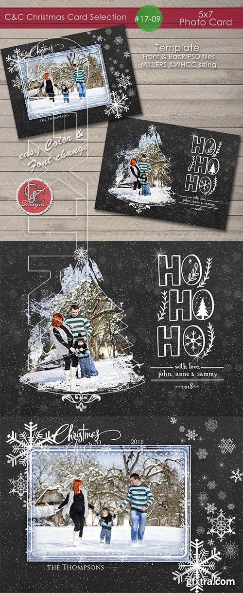 CreativeMarket - Christmas Photo Card Selection 17-09 2051089