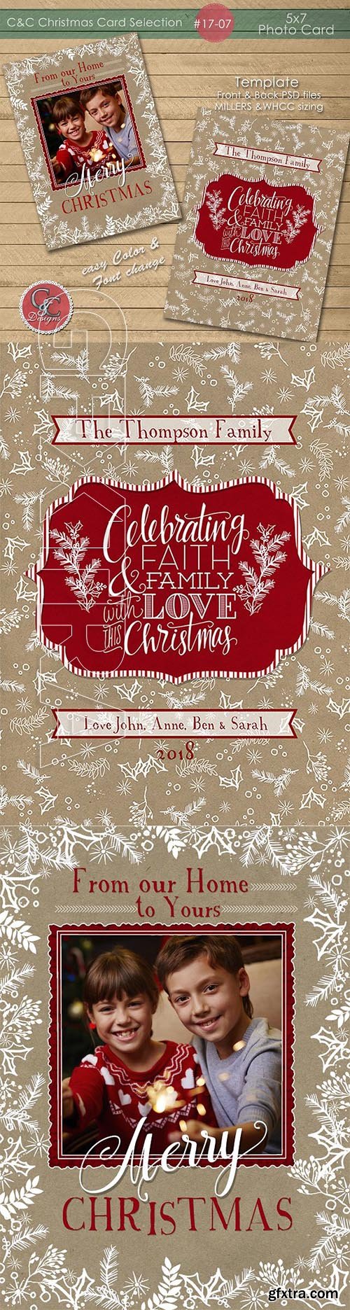 CreativeMarket - Christmas Photo Card Selection 17-07 2048017