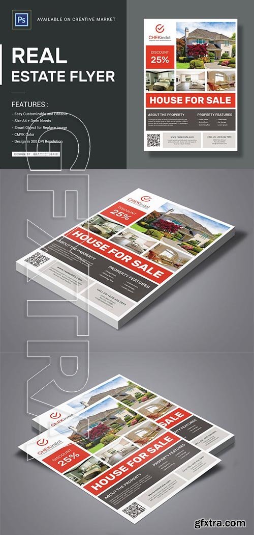 CreativeMarket - Real Estate Flyer V.03 2050685