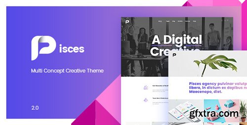 ThemeForest - Pisces v2.0.2 - Multi Concept Creative Theme - 20548644