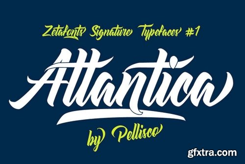 Atlantica Font Family - 3 Fonts