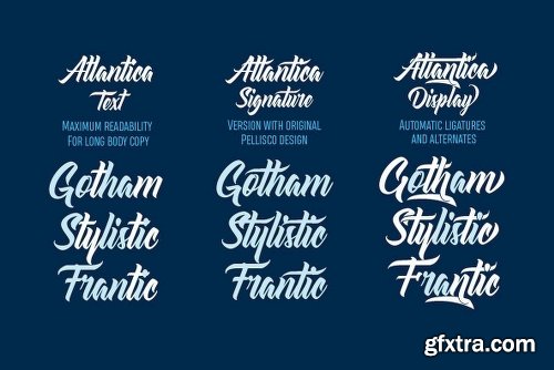 Atlantica Font Family - 3 Fonts