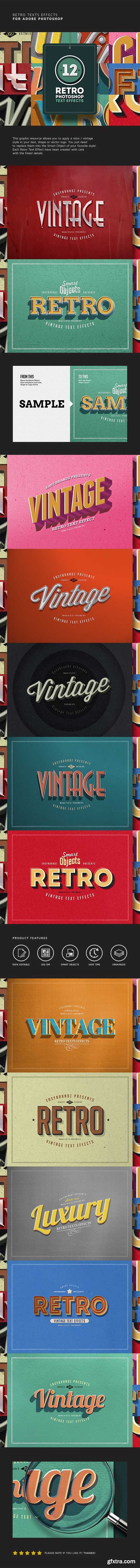 Graphicriver Retro Text Effects Vol.01 9178594