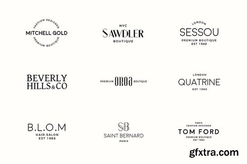 CreativeMarket London 50 Minimal Logo Templates 2025223