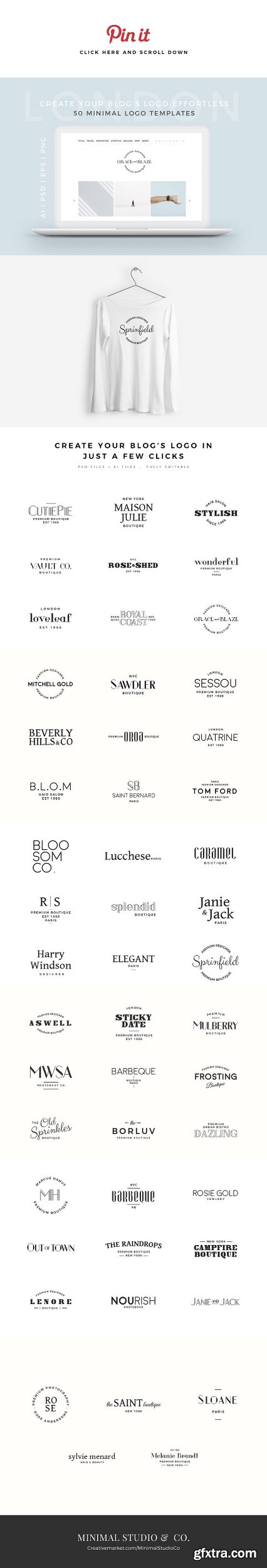 CreativeMarket London 50 Minimal Logo Templates 2025223